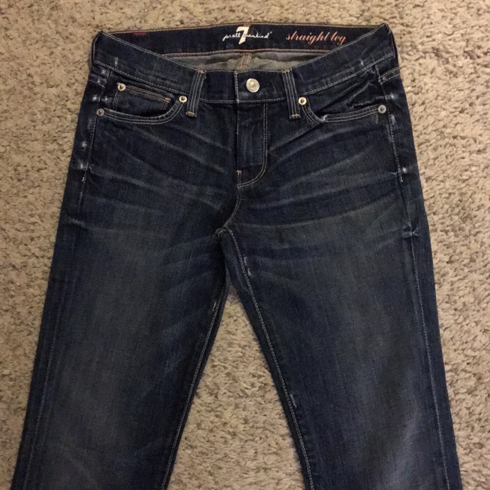7 for all mankind vintage low rise jeans